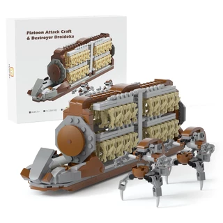 Moc Creative Robot Row Attack Aircraft Compatível com o Robô Destruidor Montagem Educacional de Blocos de Construção Star Wars Compatível Lego B