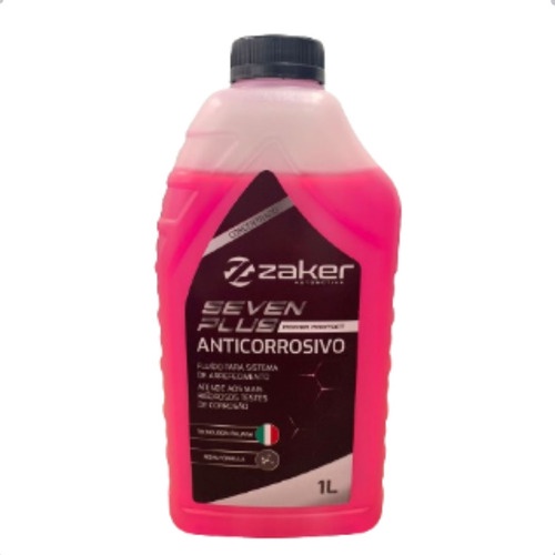 1 Litro Aditivo Concentrado Zaker Seven Plus Anticorrosivo | Shopee Brasil