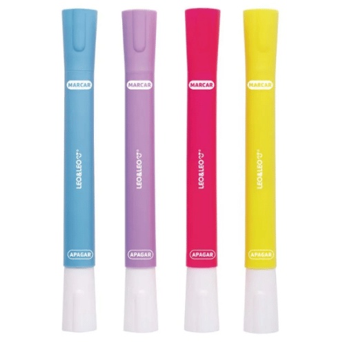 Marca Texto Rosa Apagável 2 Pontas - JOCAR OFFICE | Shopee Brasil