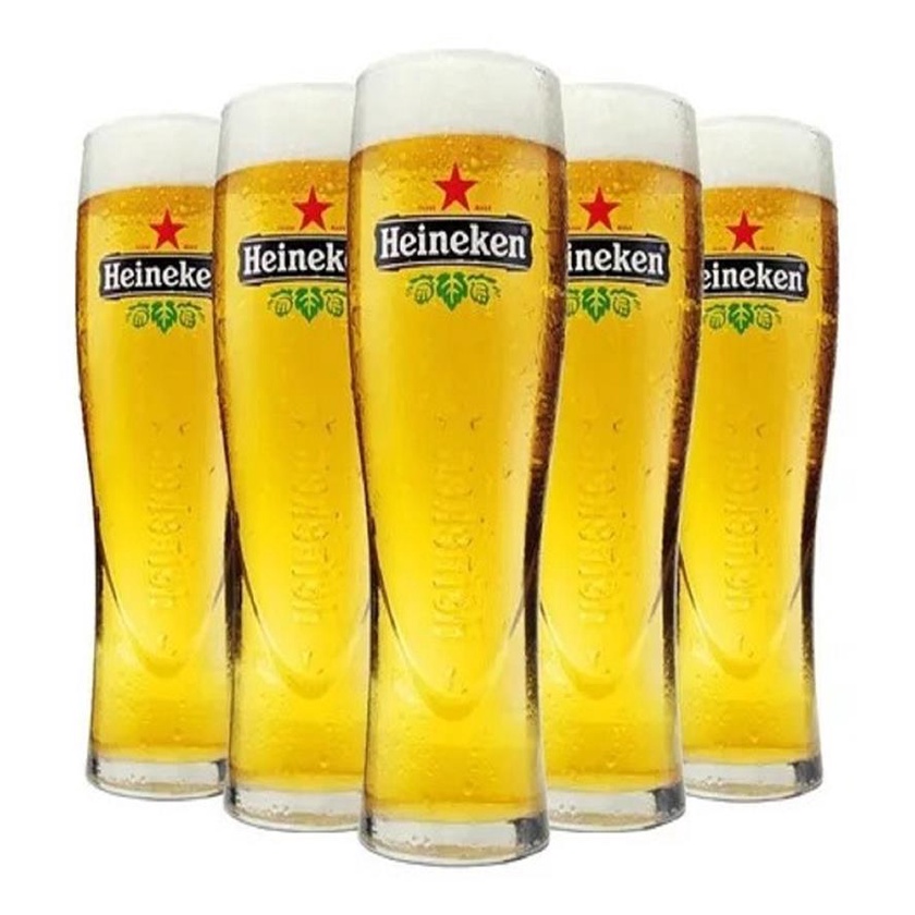 Copo De Vidro Chopp Heineken 250ml Beer Chopp | Shopee Brasil
