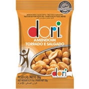 AMENDOIM TORRADO SALGADO SEM PELE DORI SACHÊ 20G