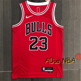 75th Anniversary Hot pressed Camisas NBA Chicago Bulls #23 Michael Red Icon Edition Swingman regata De Basquete Jersey