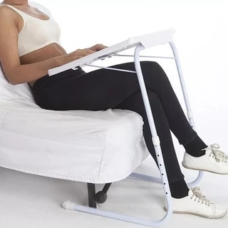 Mesa De Apoio Lateral Encaixe Sofá Cama Madeira Aço Mesa para Desenhar Home Office Estudos Portátil Sofá e Cama