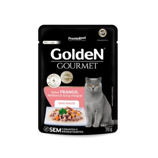 Ração Úmida Golden Gourmet Gatos Adultos Frango 70g