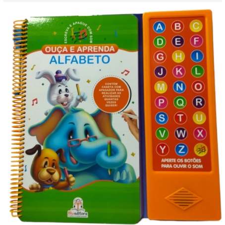 LIVRO SONORO- OUCA E APRENDA: ALFABETO