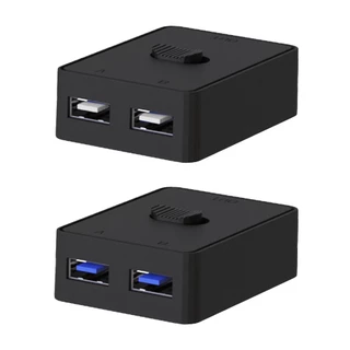 KVM Switch 5Gbps USB 3.0 Compartilhador Bidirecional 2 Em 1 Out Para Impressora De Mouse De Teclado De PC
