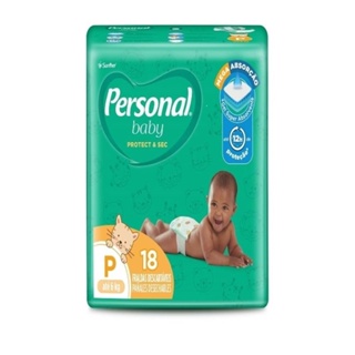 Fralda Descartável Personal Soft & Protect Jumbinho Tamanho P - 12 Pacotes com 18 Fraldas - Total 216 Tiras