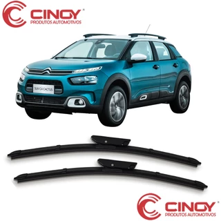 Par Palhetas Específicas C4 CACTUS 2018 2019 2020 2021 2022 Limpador de Parabrisa