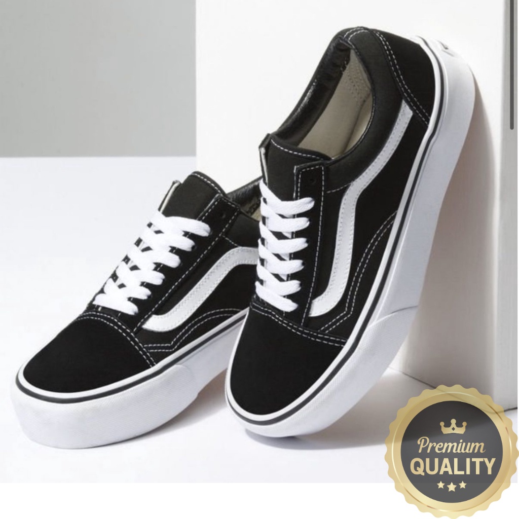 Tênis Vans Old Skool Sapatenis Feminino Sapato Preto Casual Confortável