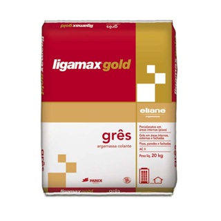 Arga. Ligamax Gres p/Porc.Uso Interno Saco Plástico c/ 20 Kg Eliane