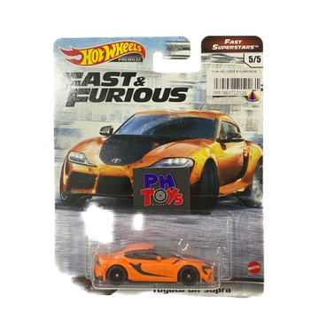 HOT WHEELS TOYOTA GR SUPRA LARANJA FAST FURIOUS
