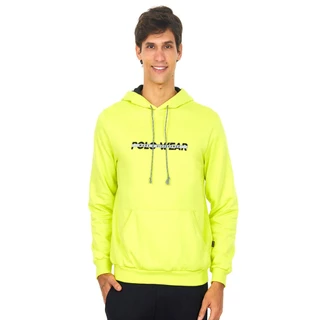 Blusa Masculina Moletom Canguru Polo Wear Amarelo Médio