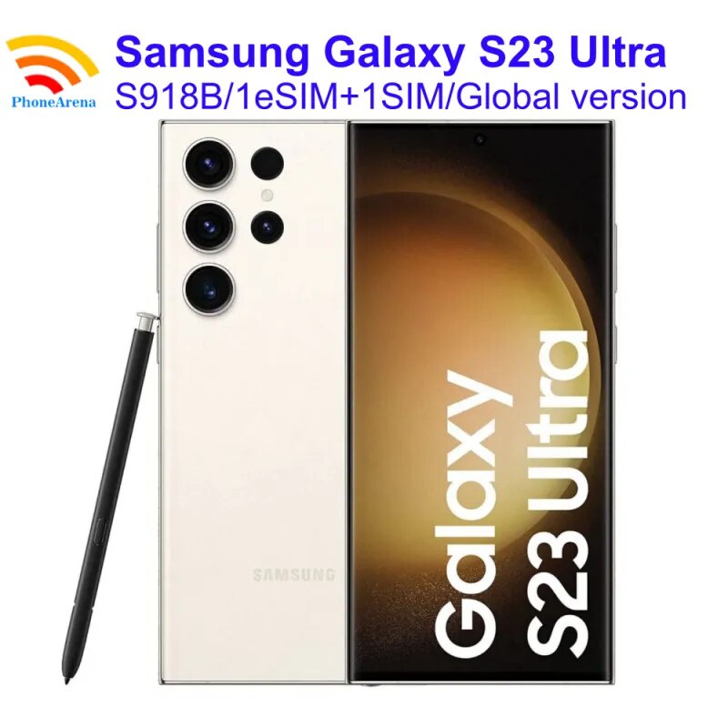 Samsung Galaxy S23 Ultra 5G S918B S918B/DS 6.8 " 8/12GB RAM 256/512GB ROM Snapdragon NFC Octa Core Celular Original Desbloqueado-GoodLuckGift