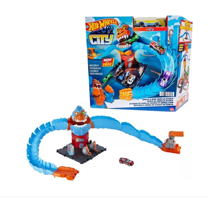 Pista Hot Wheels City Lava-Rápido Mega Torre - Mattel - Loja Bondi