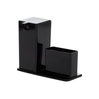 Dispenser Porta Detergente Suporte Para Esponja Elegante Para Pia De Cozinha
