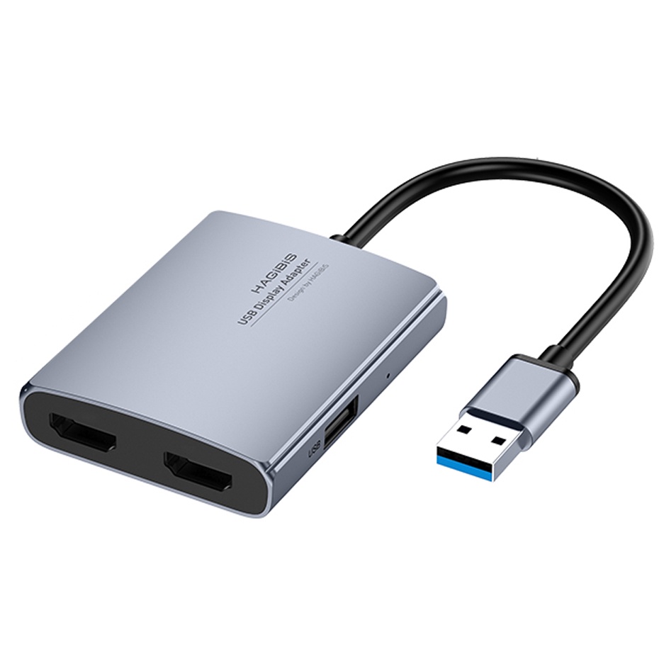 Adaptador Vídeo Hub Multi Display Uga DUAL Hdmi Usb 3.0