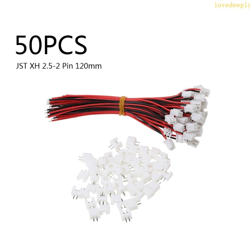 Conector De Batería JST XH 2,5-2 Pines, 50 Juegos, Hembra Y Macho Con Cable De 100mm 32738339653