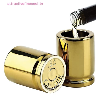 AFC 4Pcs Garrafa De Bebida De Viagem Bala Calibre Copo De Vinho Whiskey Vidro HOT