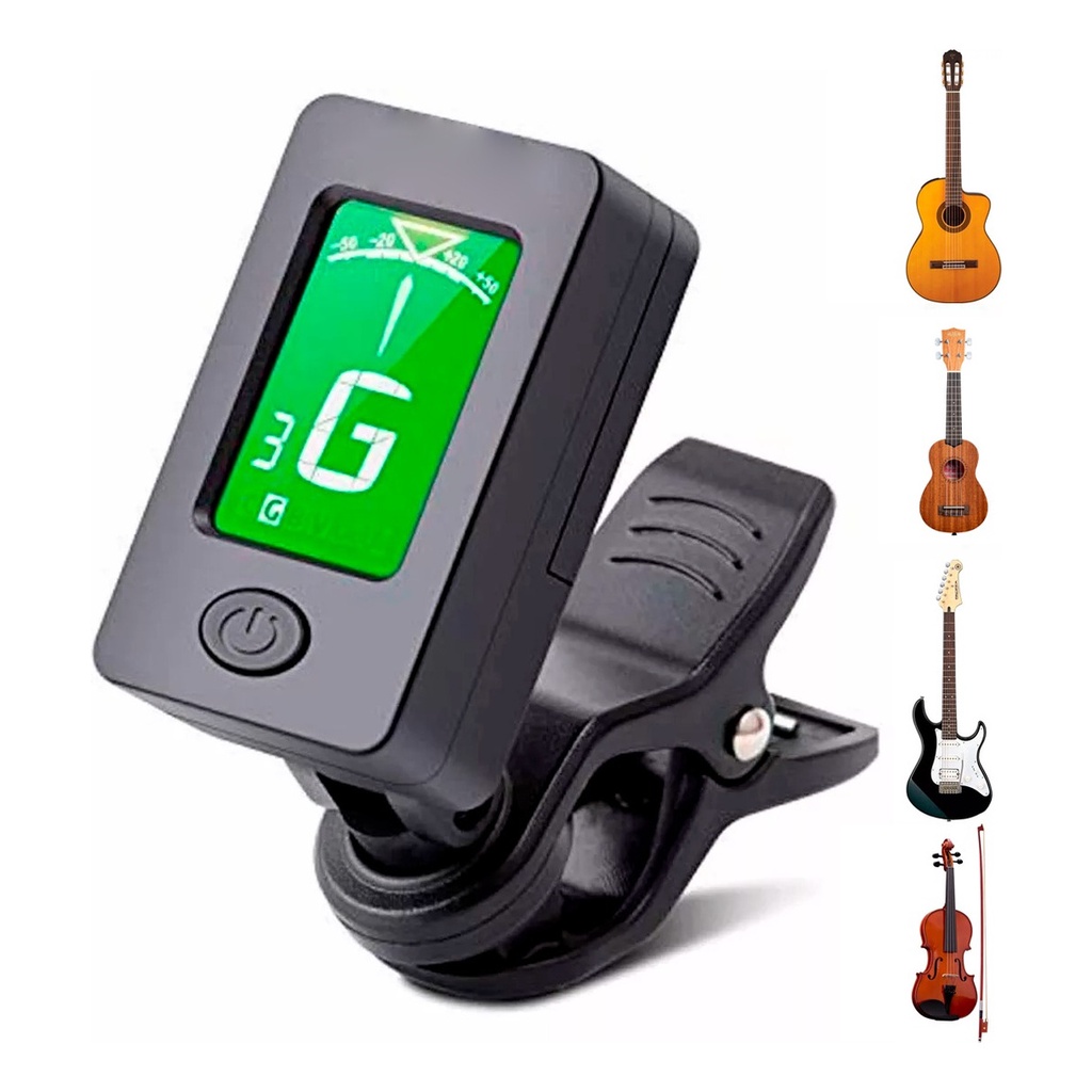 Afinador Digital Cromatico Guitarra Violao Baixo Ukulele