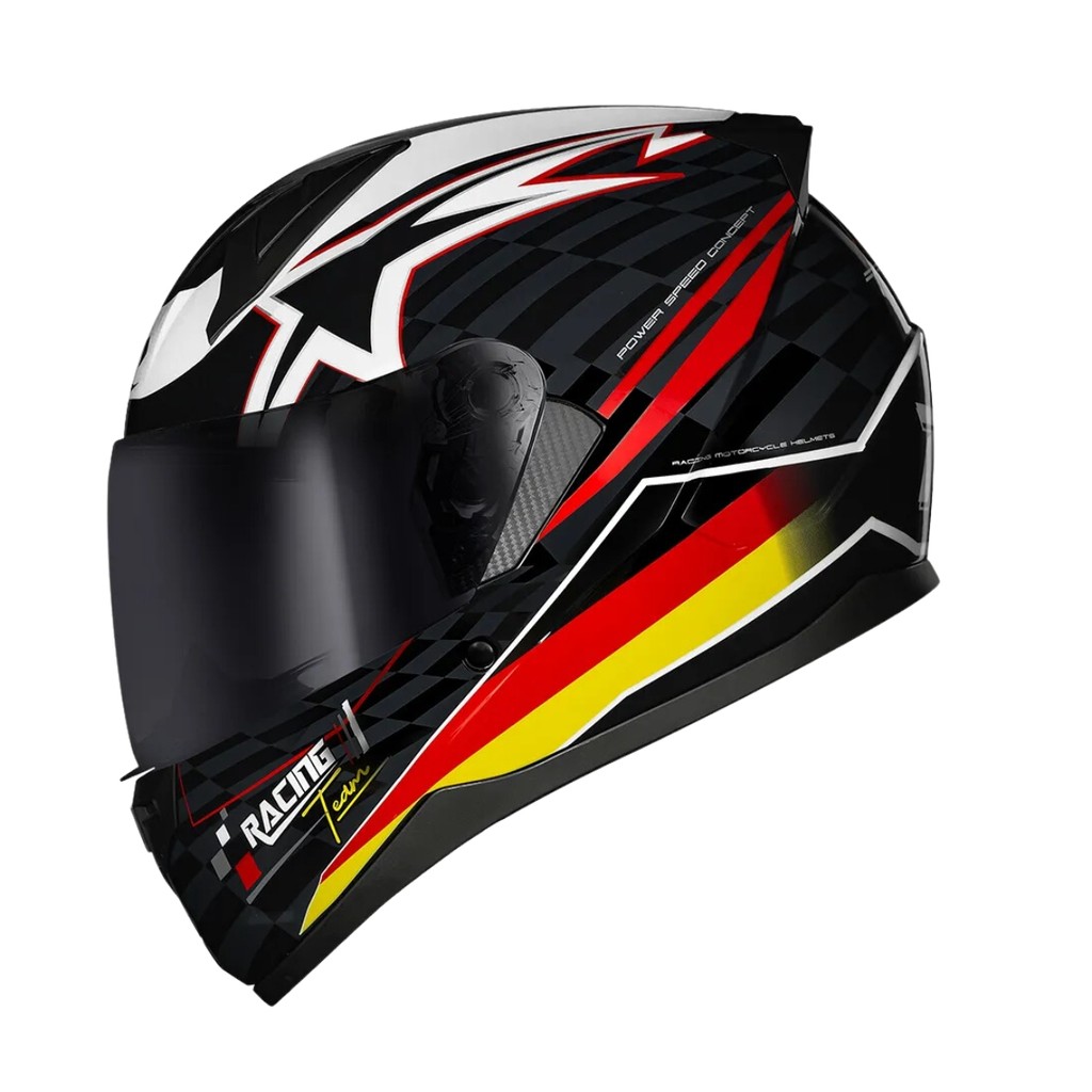 CAPACETE RACE TECH SECTOR GERMANY GRID FECHADO | Shopee Brasil