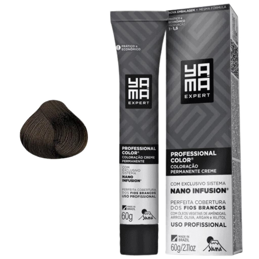 Coloração Yama Profissional Color Nano Infusion Tintura Tinta Cabelo 6. ...