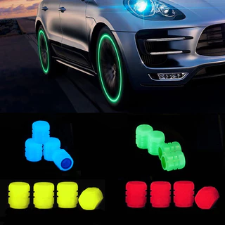 Tampa Da Válvula Do Pneu Fluorescente Luminosa p/ Carro Moto Bike Brilhante Decoração Acessórios em Oferta na Shopee