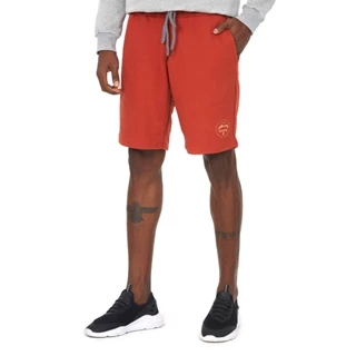 Bermuda Masculina Moletom Urban Polo Wear Marrom Medio
