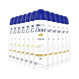 Kit 12 unidades Desodorante Aerossol Dove Original Tradicional 150ml