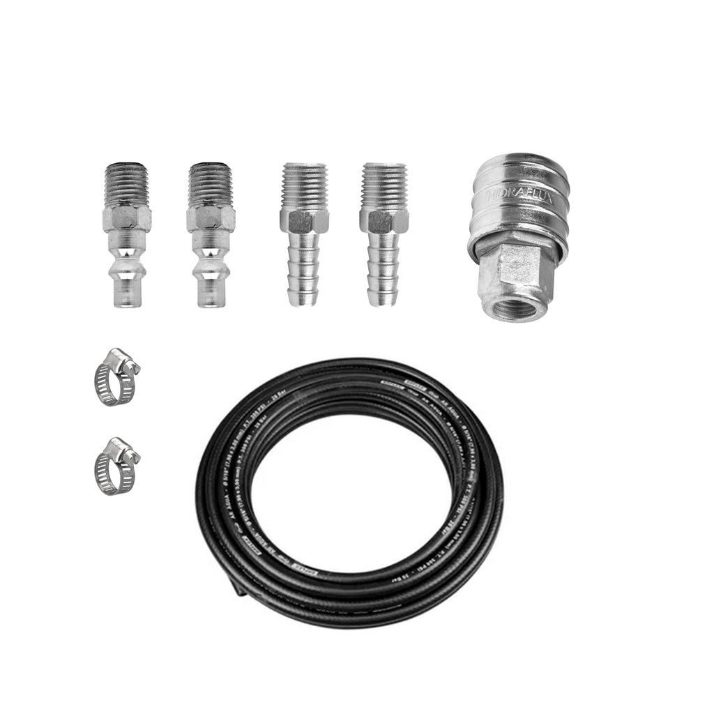 Mangueira Jumper Compressor - 1,27cm NPT Macho - 50,8cm Comprimento - Aço Inoxidável