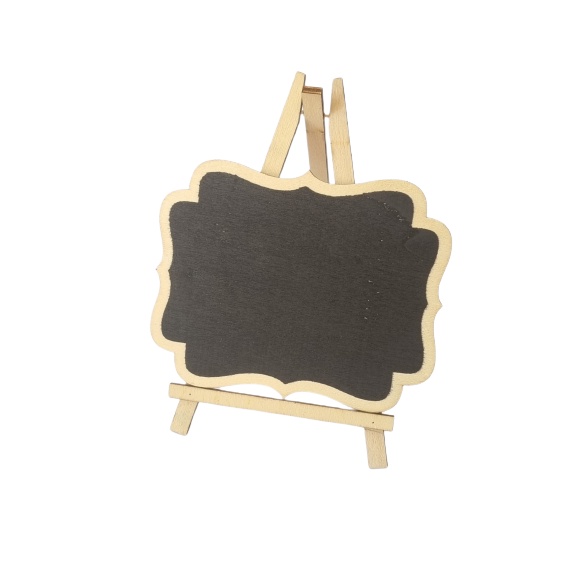 Kit 2 Lousa Tripé MDF 15x20cm Lousa Decoração Festas Casamen