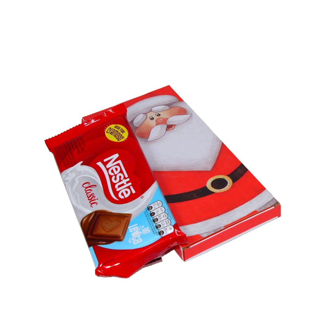 Caixa Para Barra de Chocolate Feliz Natal (05 unidades)