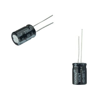 50x Capacitor Eletrolítico 330uf x 35v 105º Kit c/ 50 Peças