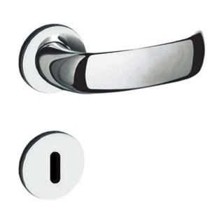 Fechadura interna de aço zamac Contemporanea com roseta cromada Pado Fechadura Zm Contemp Rr2 500-90 Interna Cr Pado