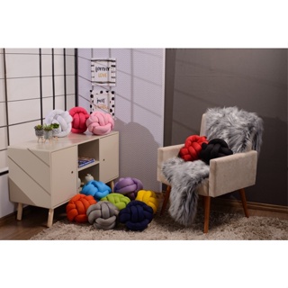 Almofada Bola Nozinho No Decoracao Cama Infantil Quarto Sofa Sala Poltrona Resistente lavavel Avulso Liso