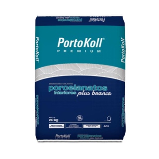 Argamassa Portokoll Porcelanato para uso Interno Plus Branca 20kg