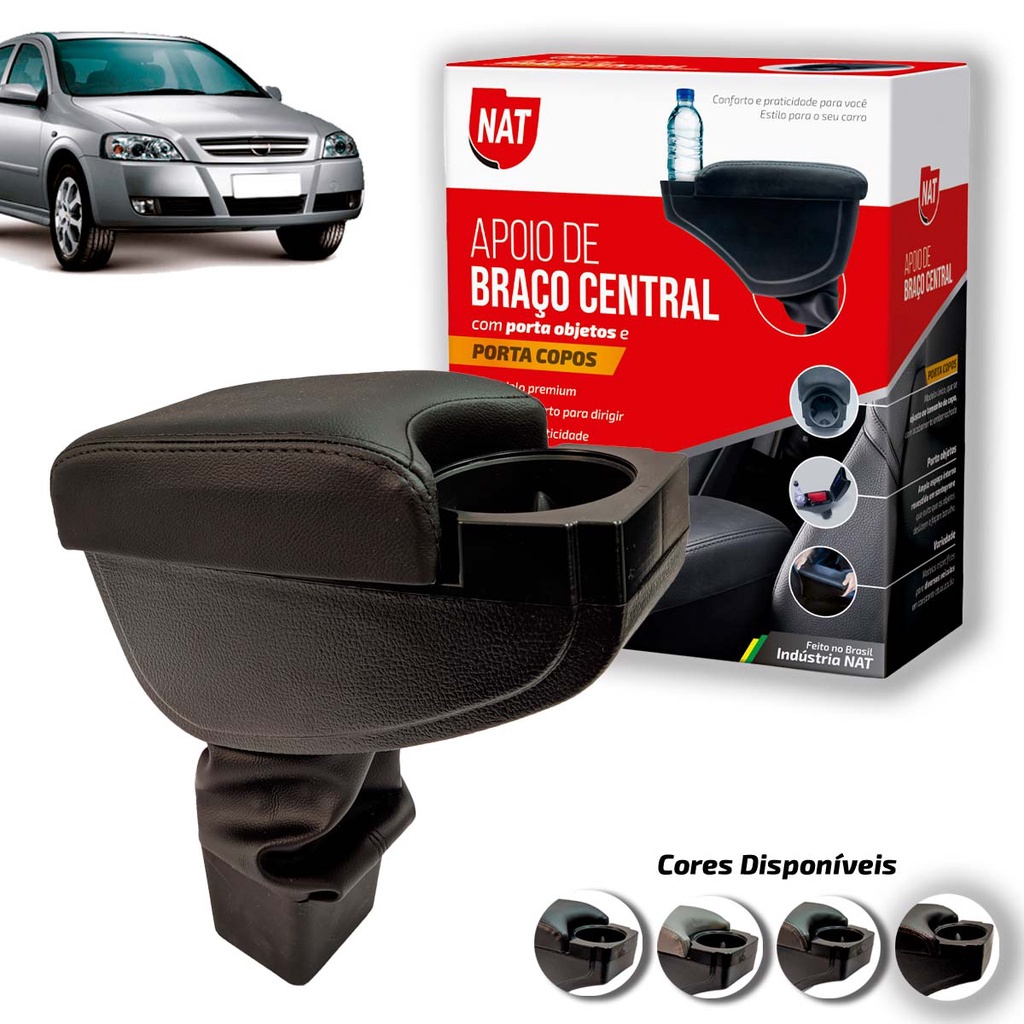 Apoio de Braço Chevrolet Astra Ano 2003 Até 2011 C/ Porta Copo