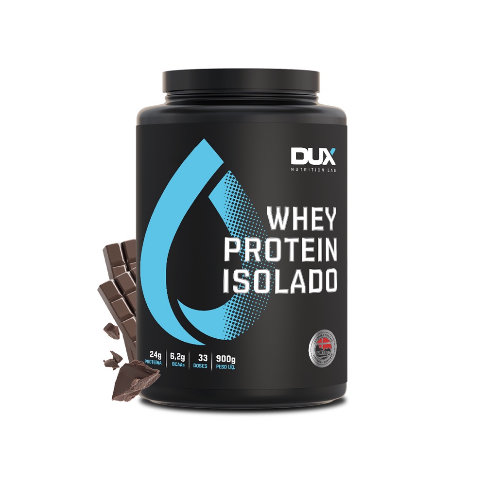 Whey Protein Isolado (900g) Chocolate Dux Nutrition