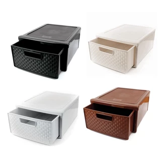 Gaveteiro Modular Rattan Organizador Multiuso