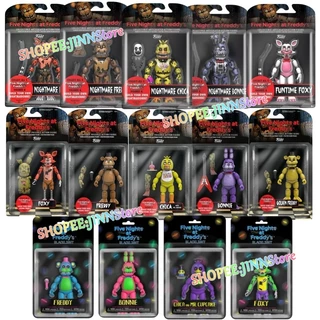 - JINN-FIVE NIGHTS AT FREDDY'S Bear Nightmare BONNIE FOXY CHICA FREDDY Jogo De Ação Móvel Destacável Figura Modelo Articulado Kids Toy