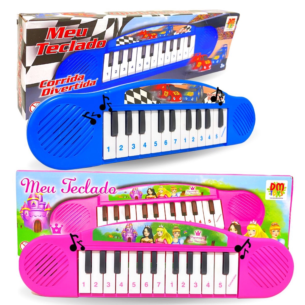 Brinquedo Teclado Musical Infantil Princesas - ETITOYS