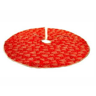 Saia Para Árvore De Natal Vermelha Personalizada - 90cm