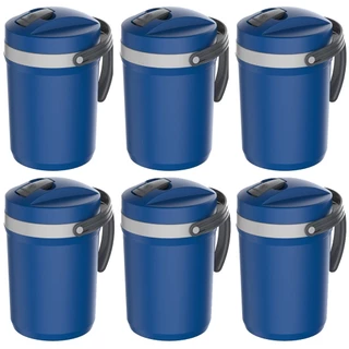 6 Jarra Térmica Azul Fliptop 2.5 Litros Tereré Suco Termolar em Oferta na Shopee