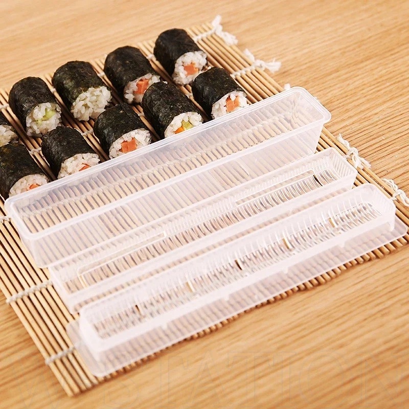 Criativo Sushi Thin Roll Rice Maker/Molde De Bolas De Arroz Transparente Japonês Reutilizável/Almoço Infantil Bento Tool/Gadgets De Cozinha Doméstica