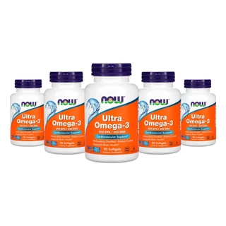 Ultra Ômega 3 Now Foods 90 Softgels 5 Unidades Importado