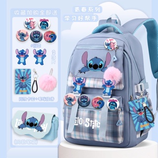 Mochila Infantil Feminina Lilo & Stitch Juvenil Costas Preta - Chic Outlet  - Economize com estilo!