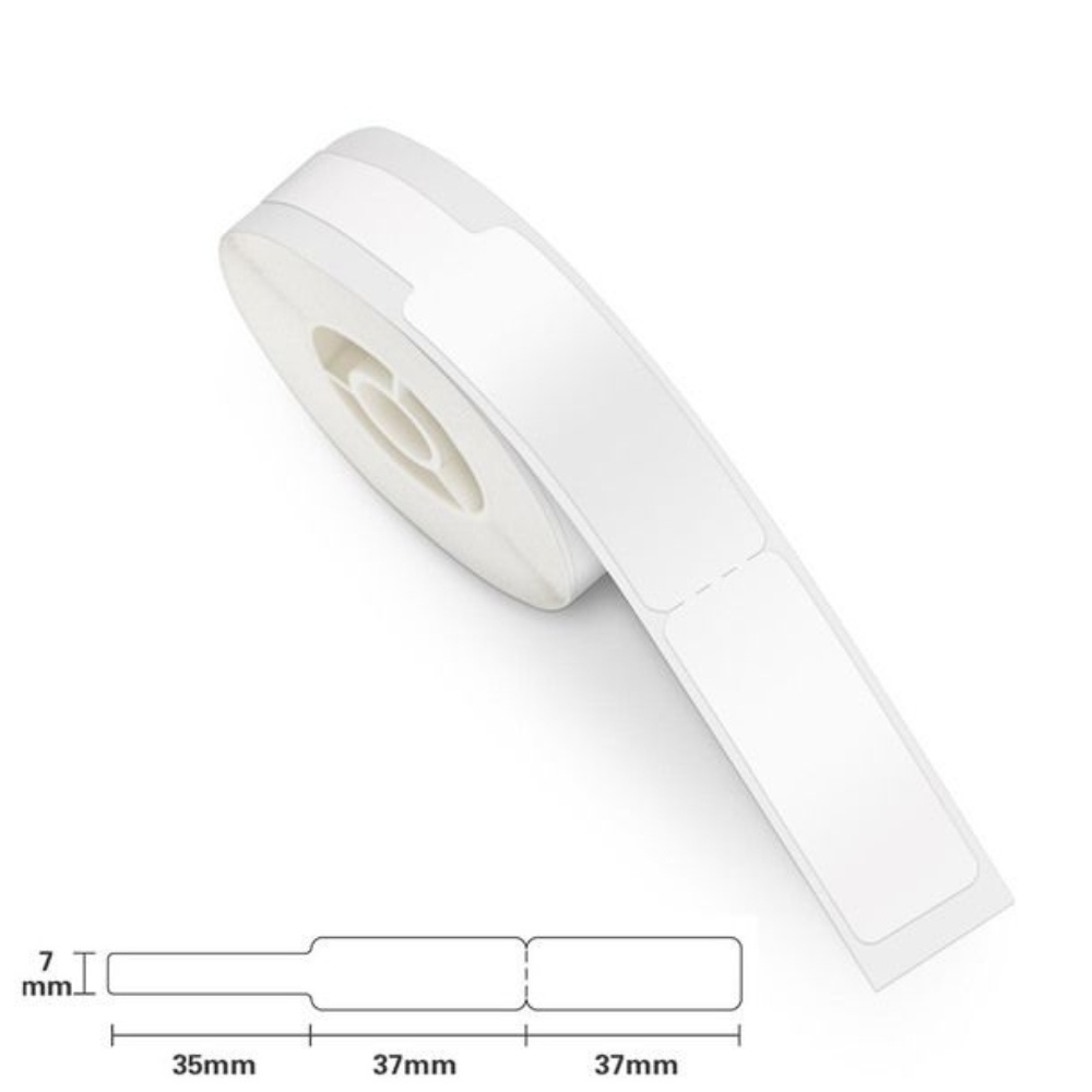 2 Rolos Etiquetas Niimbot Termica T12.5*109 Branca - 65 Etiquetas