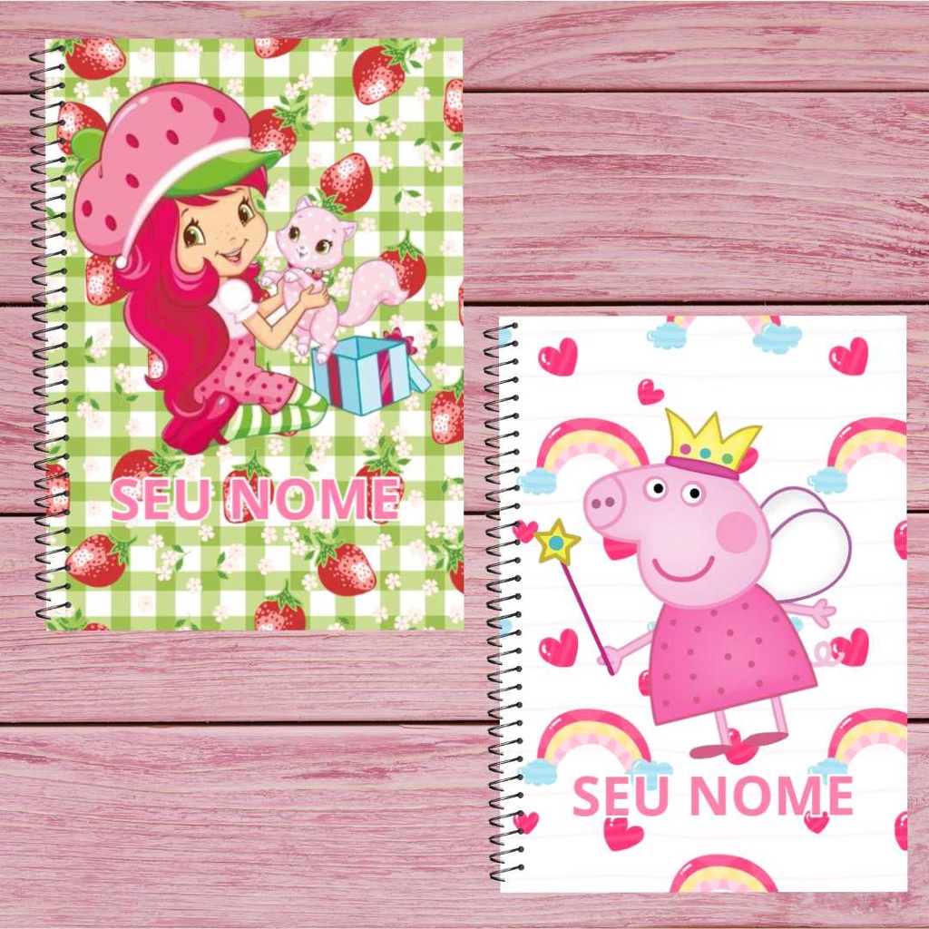 CADERNO PEPPA PIG E MORANGUINHO - 1MATÉRIA,10 MATÉRIAS E DESENHO -  regional.org.au