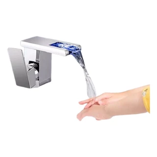 Torneira Banheiro Misturador Cascata Cuba Led Luxo Baixuk09# em Oferta na Shopee