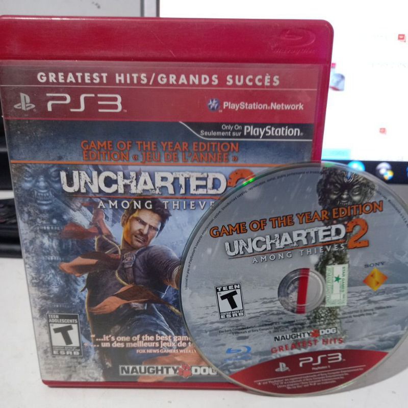 Uncharted 2 PS3 mídia física