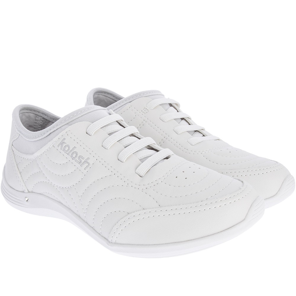 Tênis Kolosh Sport Style Touch+ Casual Feminino Branco Shopee Brasil